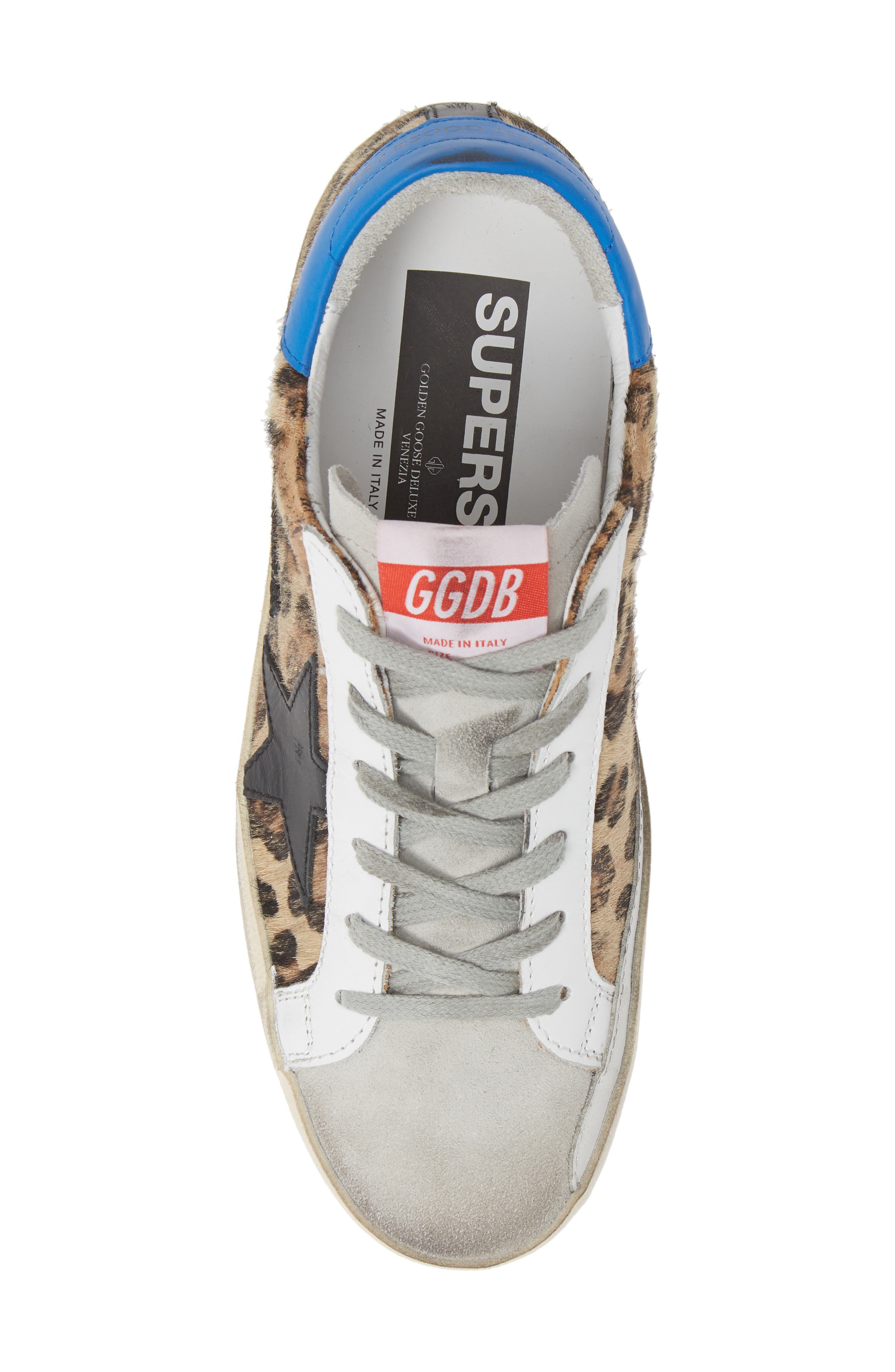 Golden Goose Superstar Genuine Calf Hair Sneaker, Alternate, color, Leopard