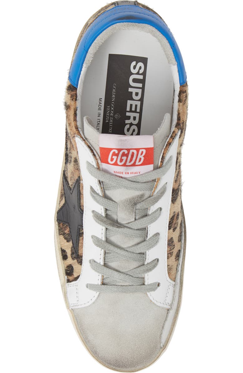 Golden Goose Superstar Genuine Calf Hair Sneaker, Alternate, color, Leopard