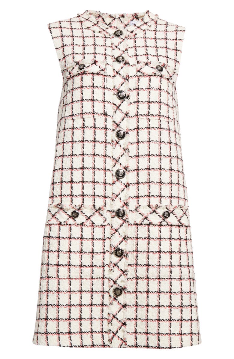 Veronica Beard Laurel Windowpane Plaid Sleeveless Tweed Minidress | Nordstrom Veronica Beard Laurel Windowpane Plaid Sleeveless Tweed Minidress | Nordstrom