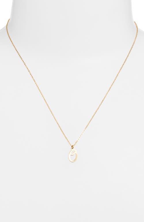 Set & Stones Gianna Initial Pendant Necklace In Gold/o