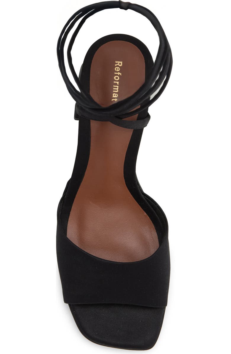 Reformation Magda Ankle Tie Platform Sandal, Alternate, color,
