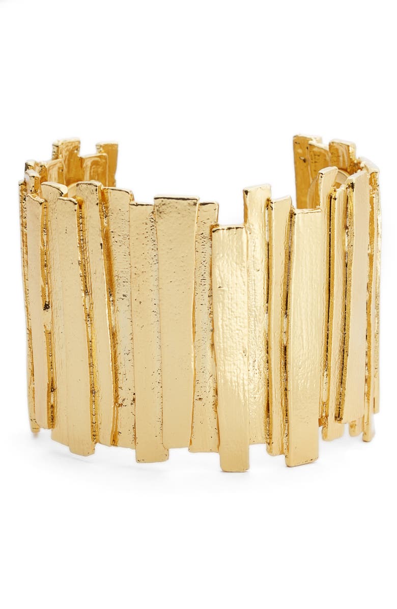 Karine Sultan Sculptural Cuff, Main, color,