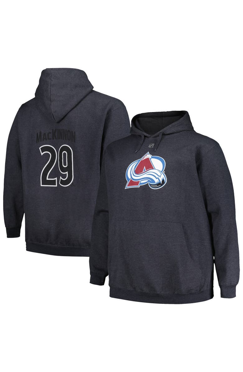 PROFILE Men
s Profile Nathan MacKinnon Charcoal Colorado Avalanche Big
Tall Name
Number Pullover Hoodie, Alternate, color, Charcoal