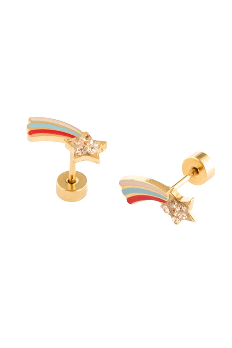 Shooting Star Stud Earrings, Main, color, Multi