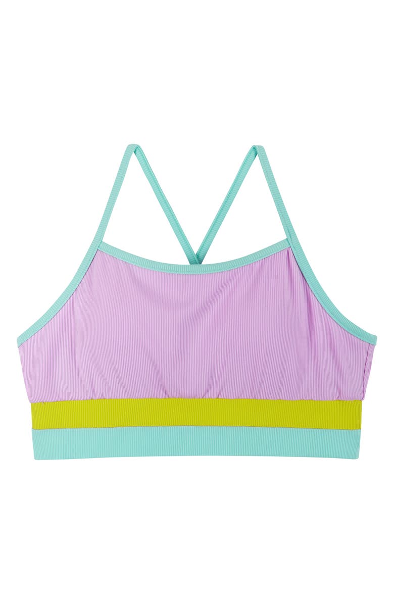 Andy 
Evan Kids
 Rib Colorblock Two-Piece Swimsuit, Alternate, color, 