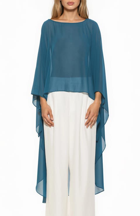 Junia Cover-Up High-Low Chiffon Top