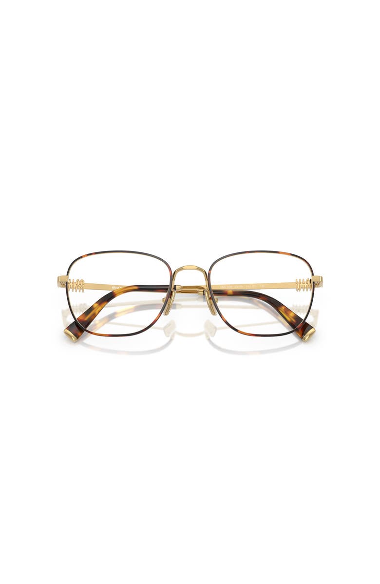Miu Miu 53mm Square optical glasses, Alternate, color, Tortoise