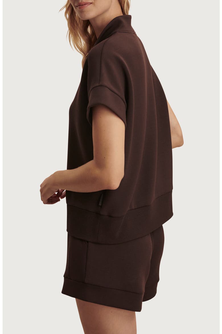Ritchie Short Sleeve Half Zip, Alternate, color, COFFEE BEAN