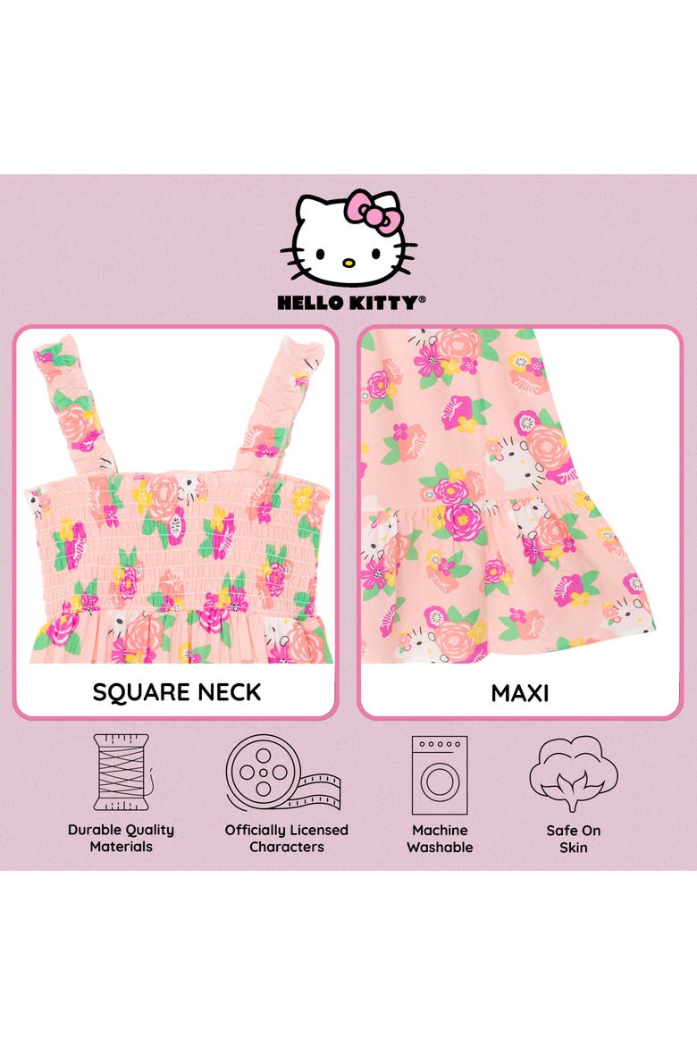 Sleeveless Maxi Dress, Alternate, color, Hello Kitty Pink