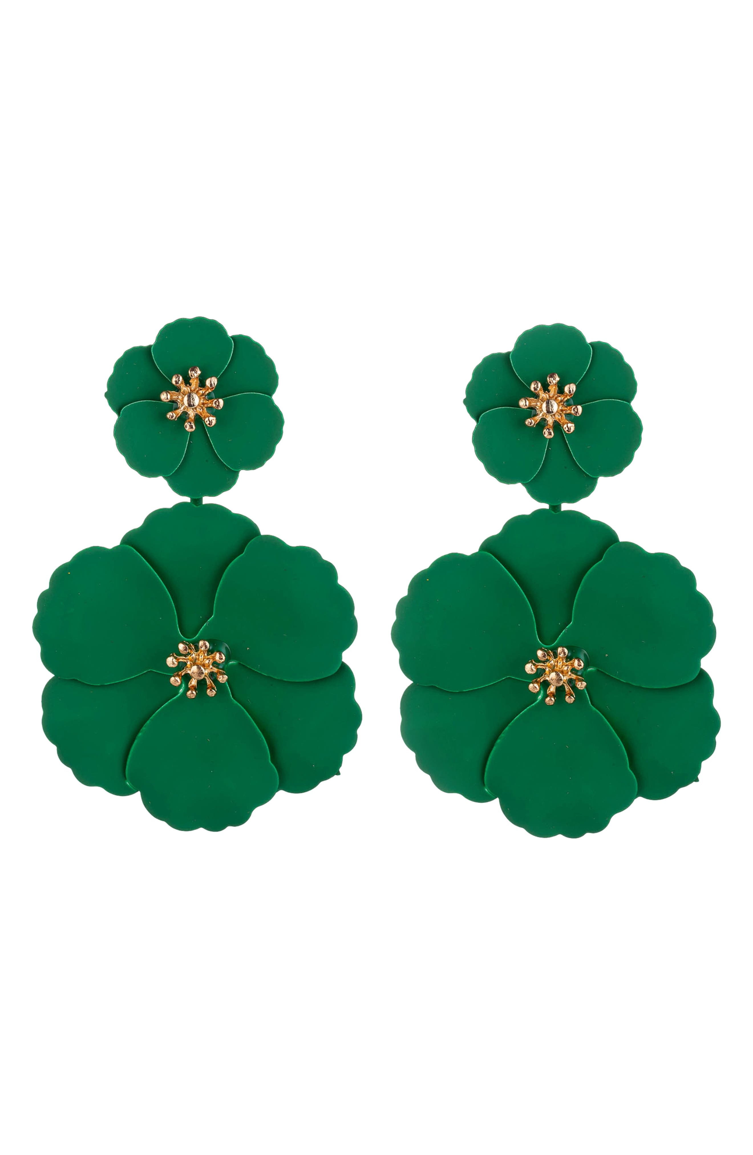 EYE CANDY LOS ANGELES Kelly Floral Drop Earrings