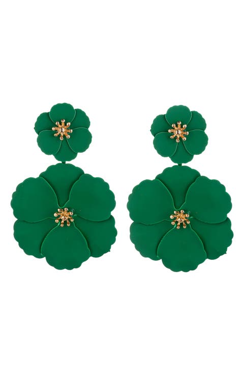 Kelly Floral Drop Earrings