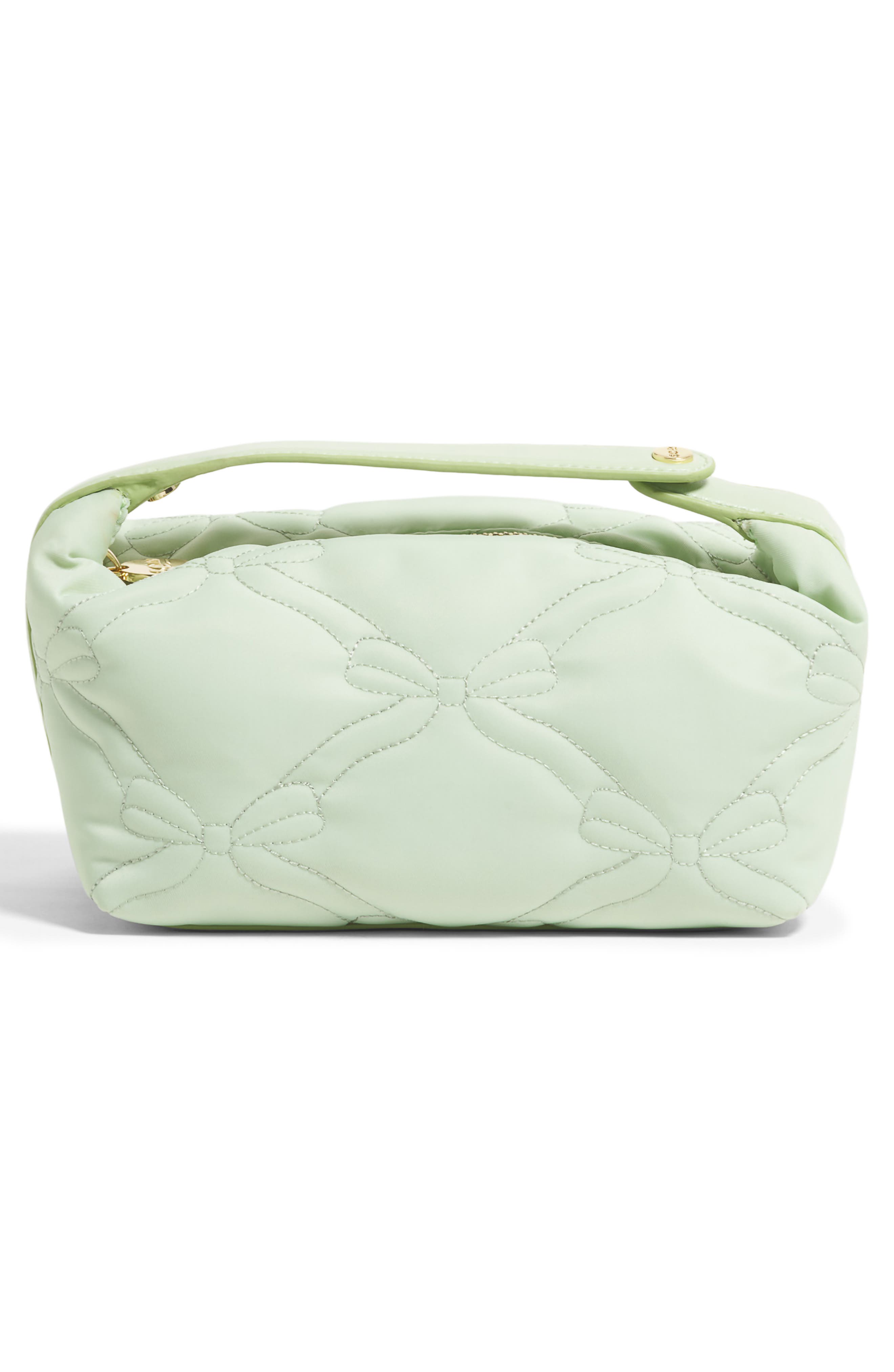 Stoney Clover Lane Top Handle Nylon Toiletry Bag, Alternate, color, Pistachio