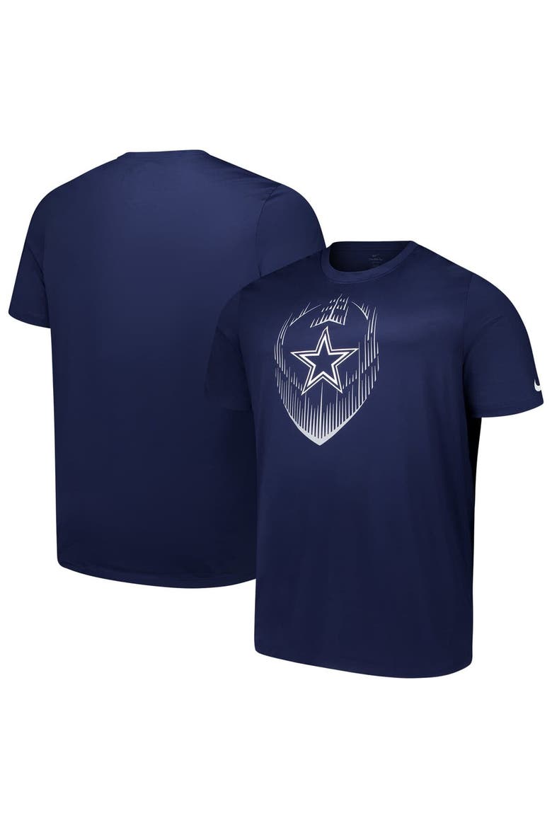 Men's  Nike  Navy Dallas Cowboys Big & Tall Blitz Legend Icon T-Shirt, Main, color, Navy