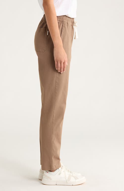Free Fly Pacifica Stretch Twill Drawstring Pants In Brown