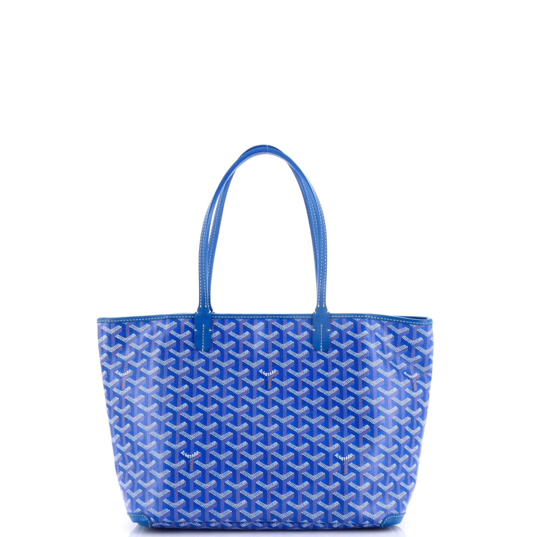 Pre-Owned Goyard Artois Tote Coated Canvas PM, Alternate, color, Blue