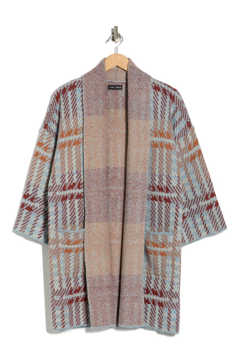 Nina Cardigan, Alternate, color, PLAID