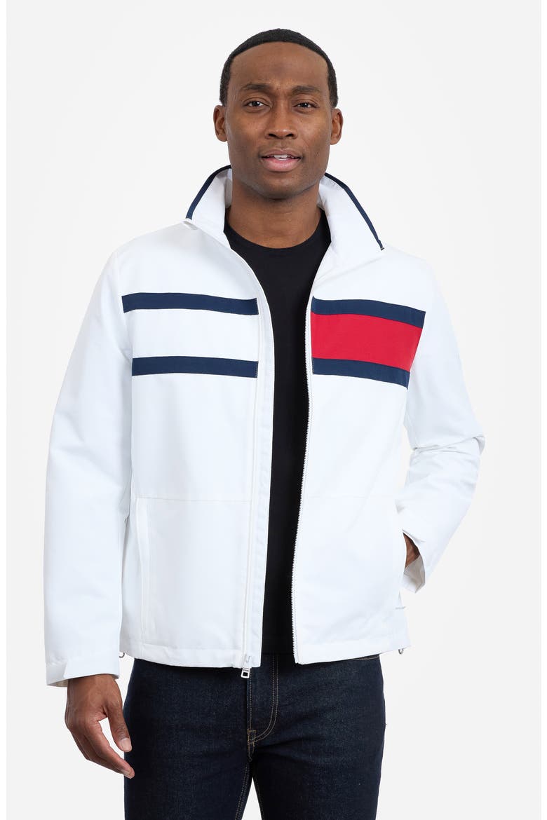Flag Softshell Zip Jacket, Alternate, color, WHITE