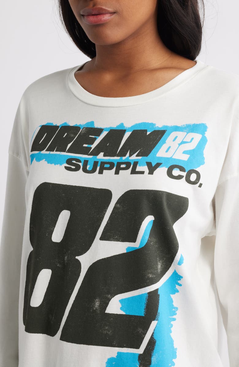Daydreamer Dream Supply Co. Long Sleeve Cotton Graphic T-Shirt, Alternate, color, Vintage White