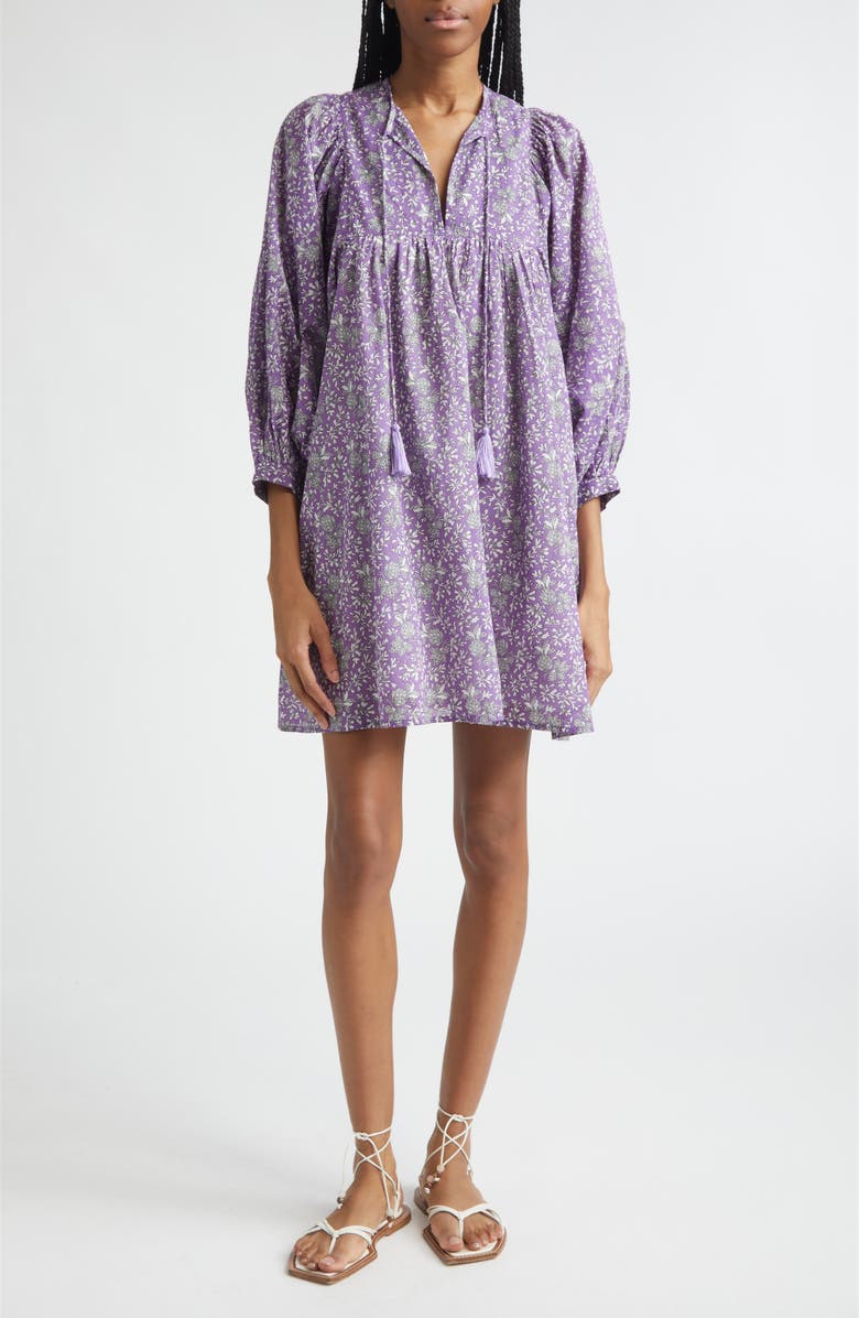 MILLE Daisy Long Sleeve Dress, Main, color, Provence Floral