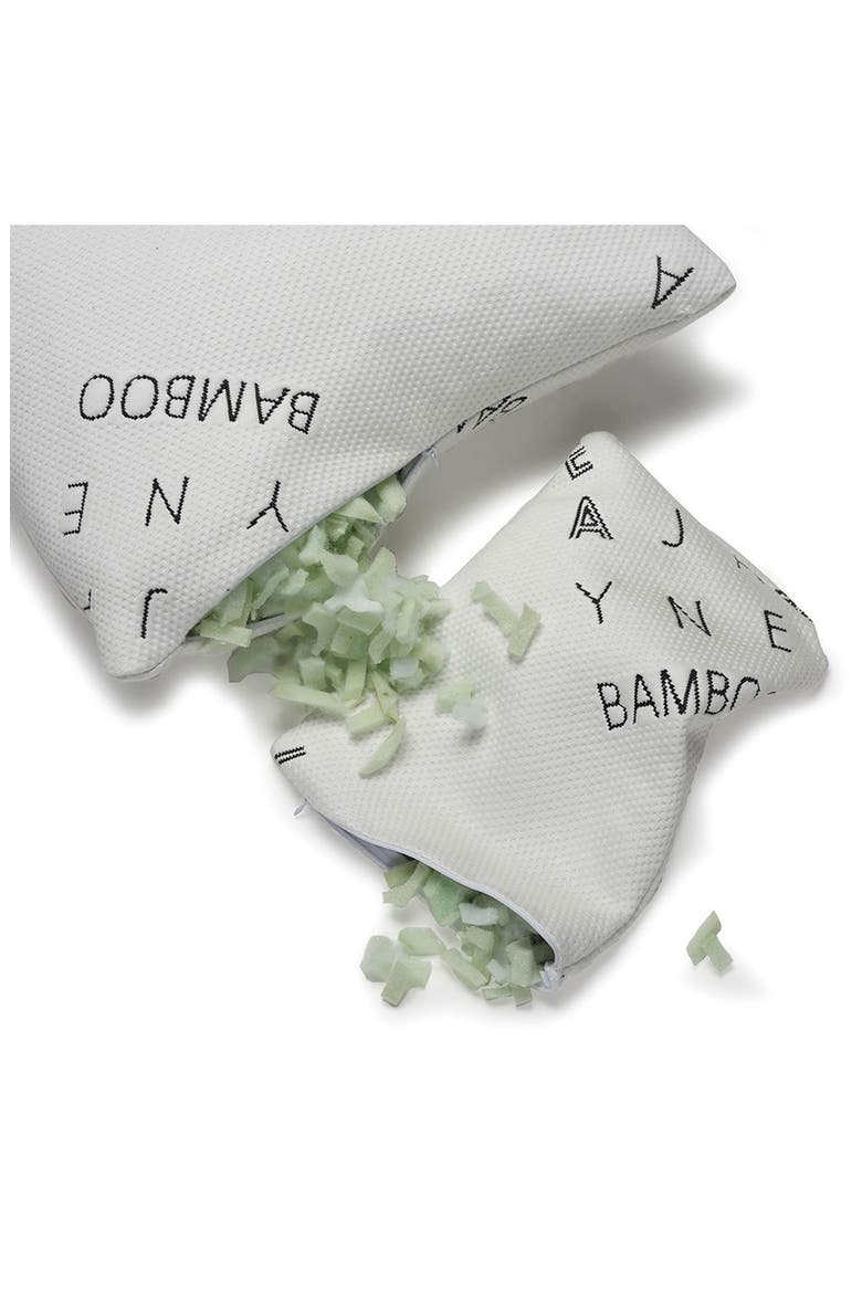 Shredded Memory Foam Pillow, Alternate, color, WHITE