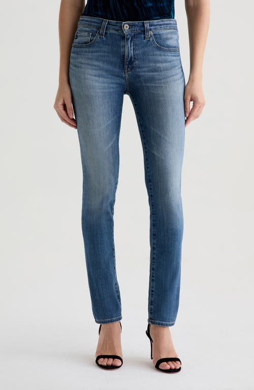 Ag Prima Low Rise Cigarette Jeans In Blue