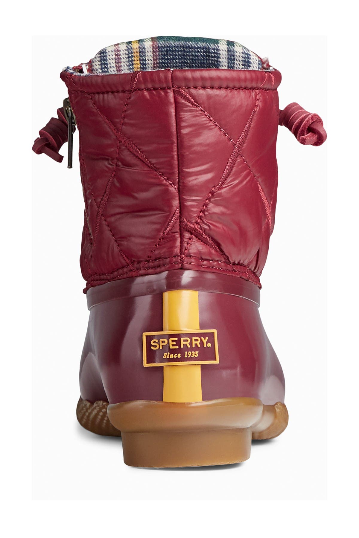 Sperry Saltwater Nylon Quilted Duck Boot, Alternate, color, 