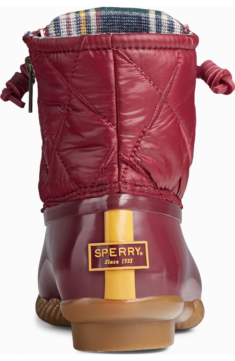 Sperry Saltwater Nylon Quilted Duck Boot, Alternate, color,