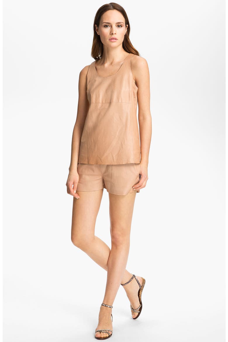 'Huston' Leather Tank, Main, color, NUBUCK