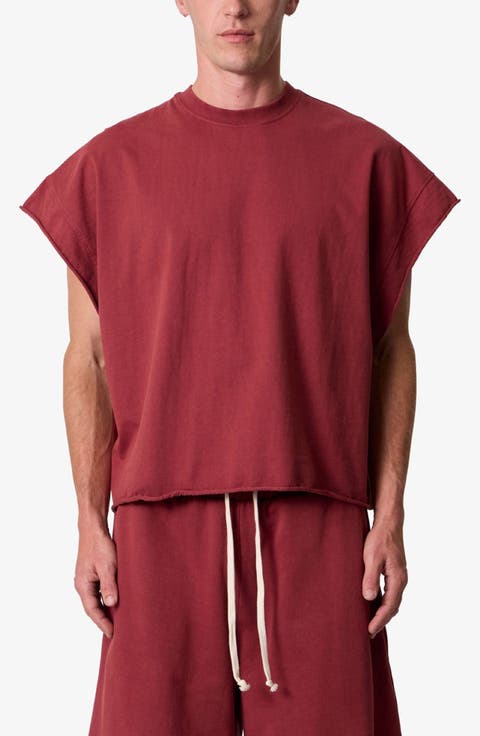 Cotton Cutoff T-Shirt