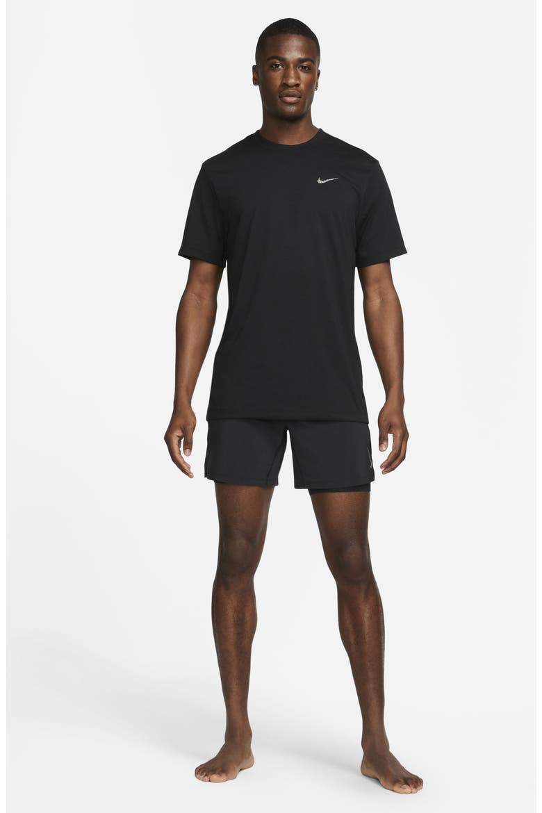 Dri-FIT Yoga T-Shirt, Alternate, color, BLACK