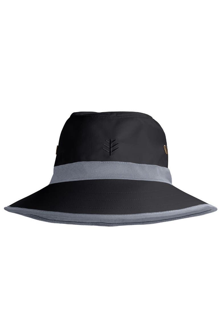 Matchplay Wide Brim Golf Hat, UPF 50+ Sun Protection, Alternate, color, Black/Carbon
