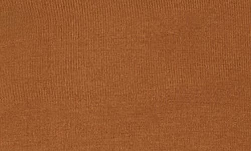 Scotch & Soda Long Sleeve Mock Neck Top In Brown