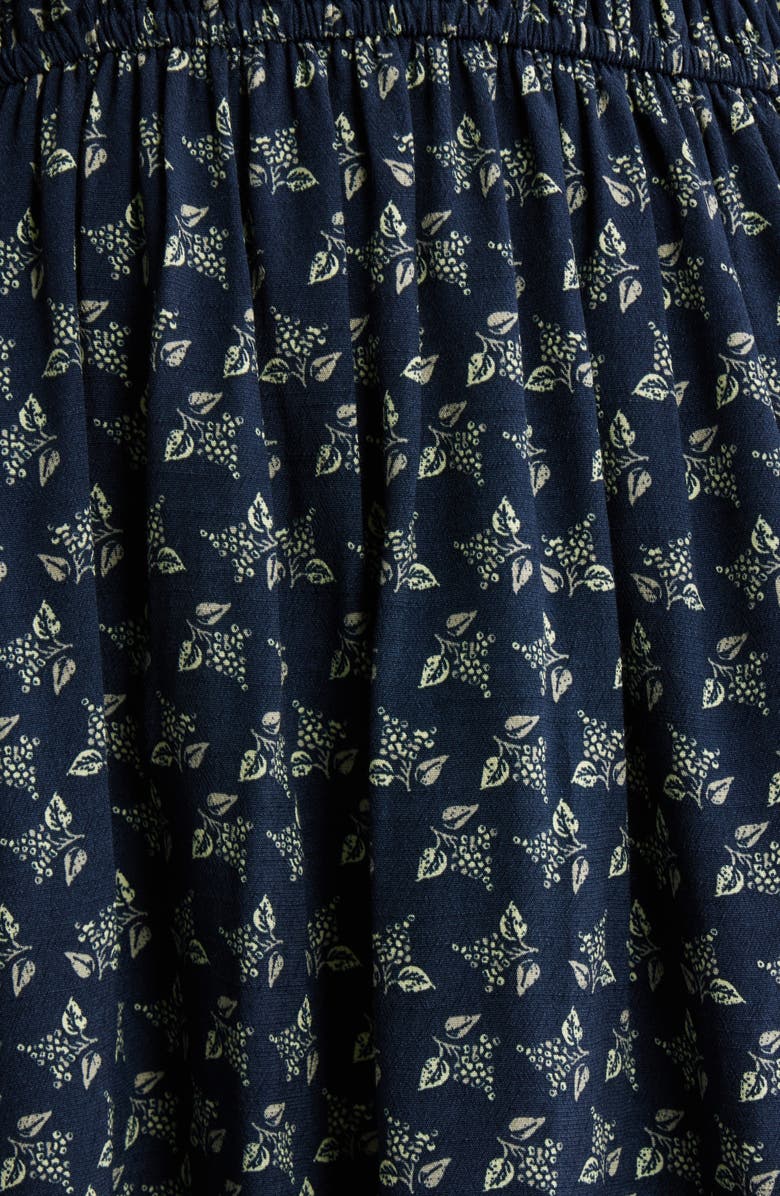 Treasure & Bond Print Puff Sleeve Minidress, Alternate, color, Navy Garden Ditsy