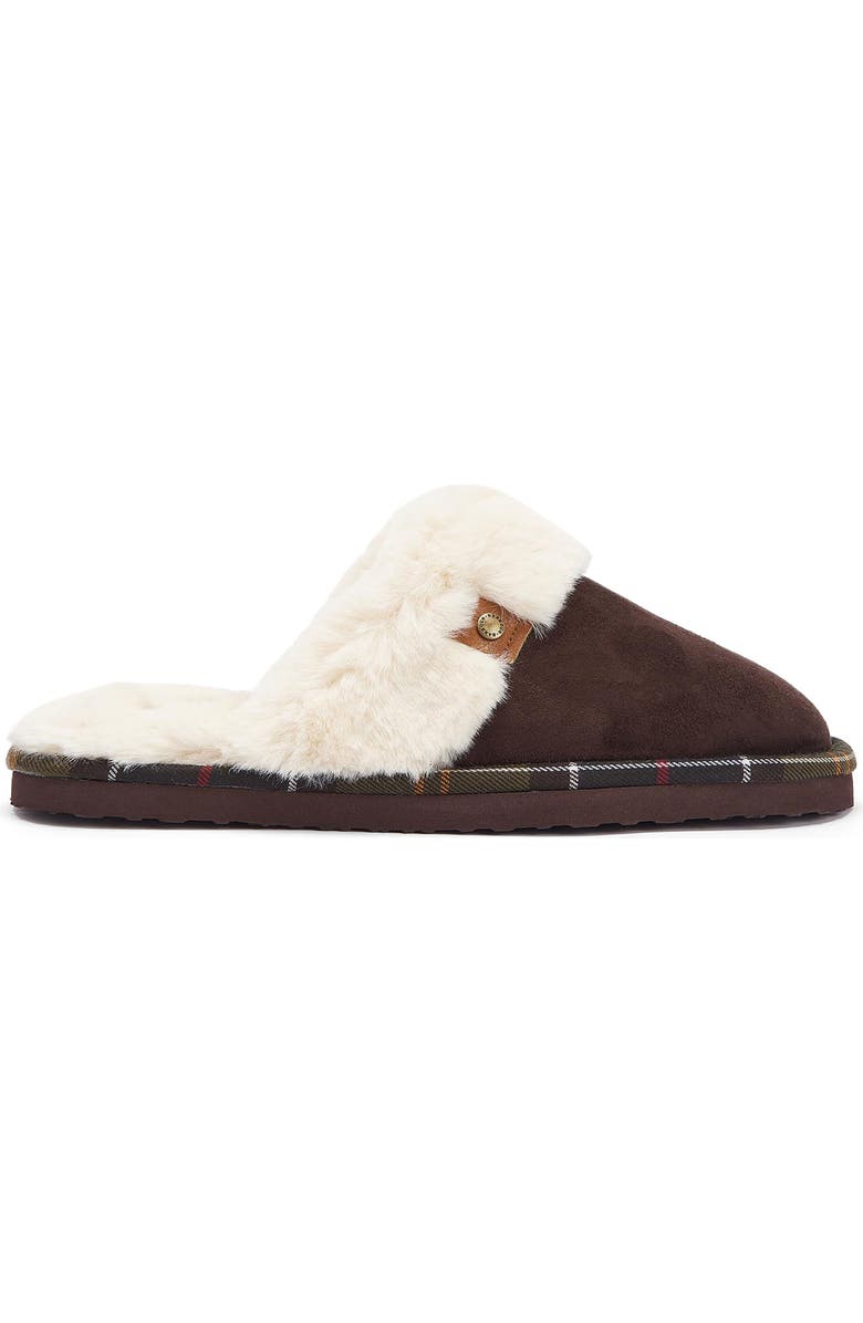 Barbour Claudia Faux Fur Lined Scuff Slipper, Alternate, color,