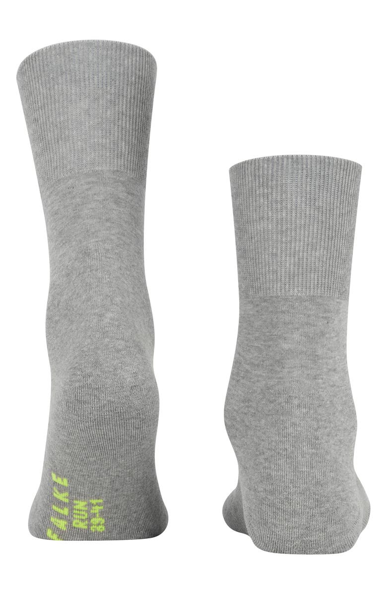 Falke Gender Inclusive Run Crew Socks, Alternate, color, Light Grey