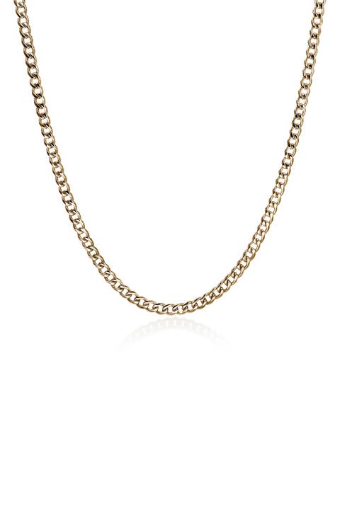 Curb Chain Necklace, 3.9mm
