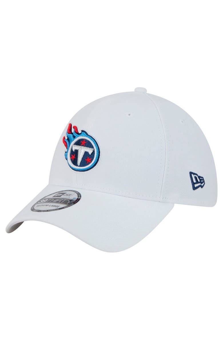 New Era Men's New Era White Tennessee Titans Main 39THIRTY Flex Hat, Alternate, color, White