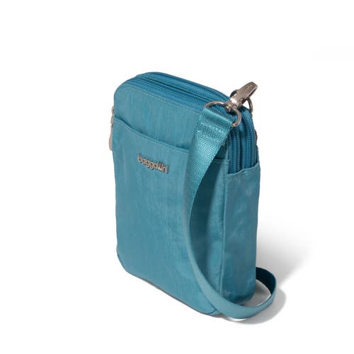 Baggallini Modern Take Two Rfid Crossbody Bag In Seaside Blue