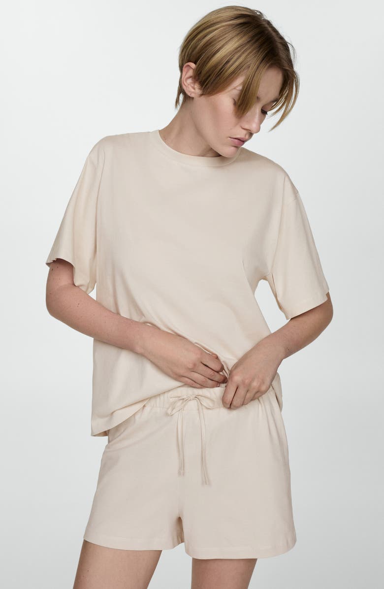 MANGO Short Cotton Pajamas, Alternate, color,