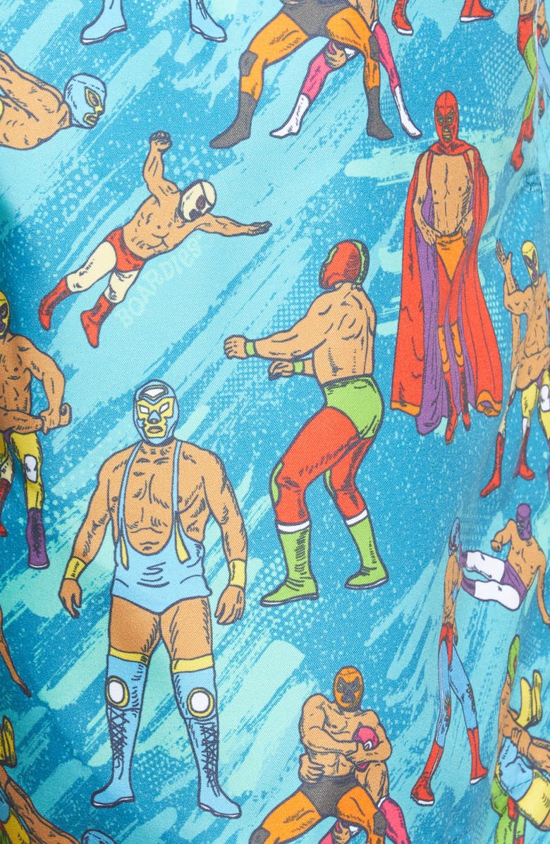 Boardies Mexican Wrestlers Swim Trunks, Alternate, color, 