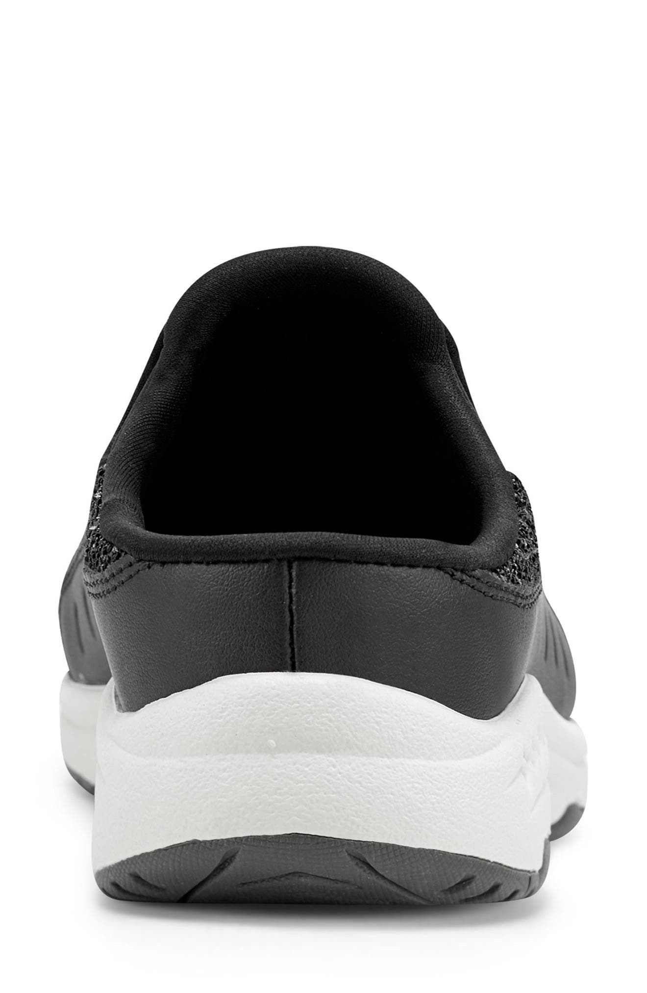 Traveltime Glitter Slip-On Sneaker, Alternate, color, BLACK