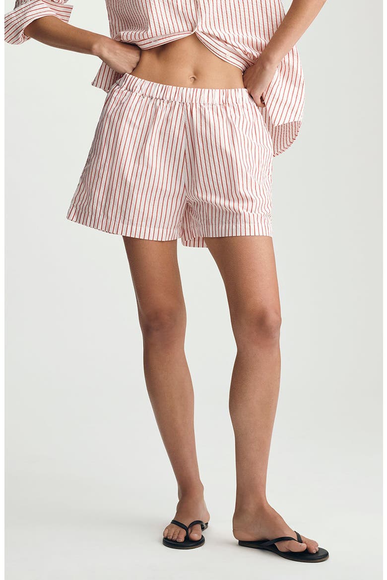 Stripe Shorts, Main, color, RED STRIPED