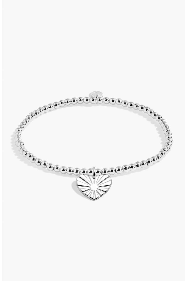 A Little 'She Believed She Could So She Did' Bracelet, Alternate, color, Metallic Silver