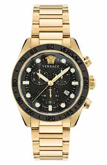 Versace Greca Dome Chronograph Bracelet Watch, 43mm