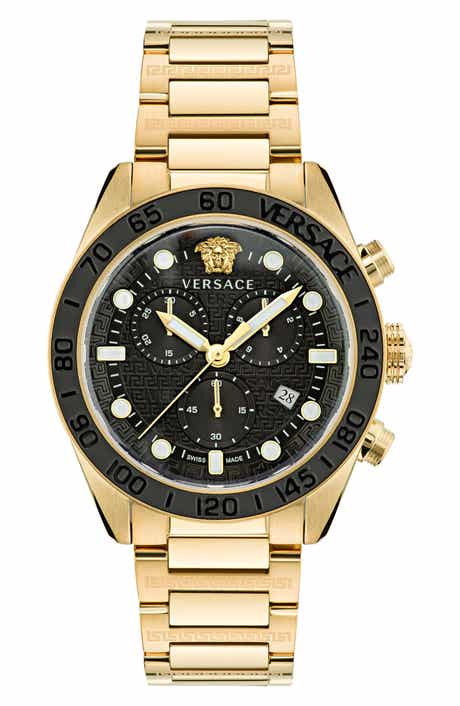 Versace Greca Dome Chronograph Bracelet Watch, 43mm