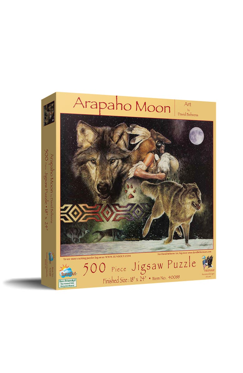 Sunsout Arapaho Moon 500 piece Jigsaw Puzzle for Adults, Main, color, Multicolor
