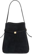 TOTEME Belted Suede Bucket Bag