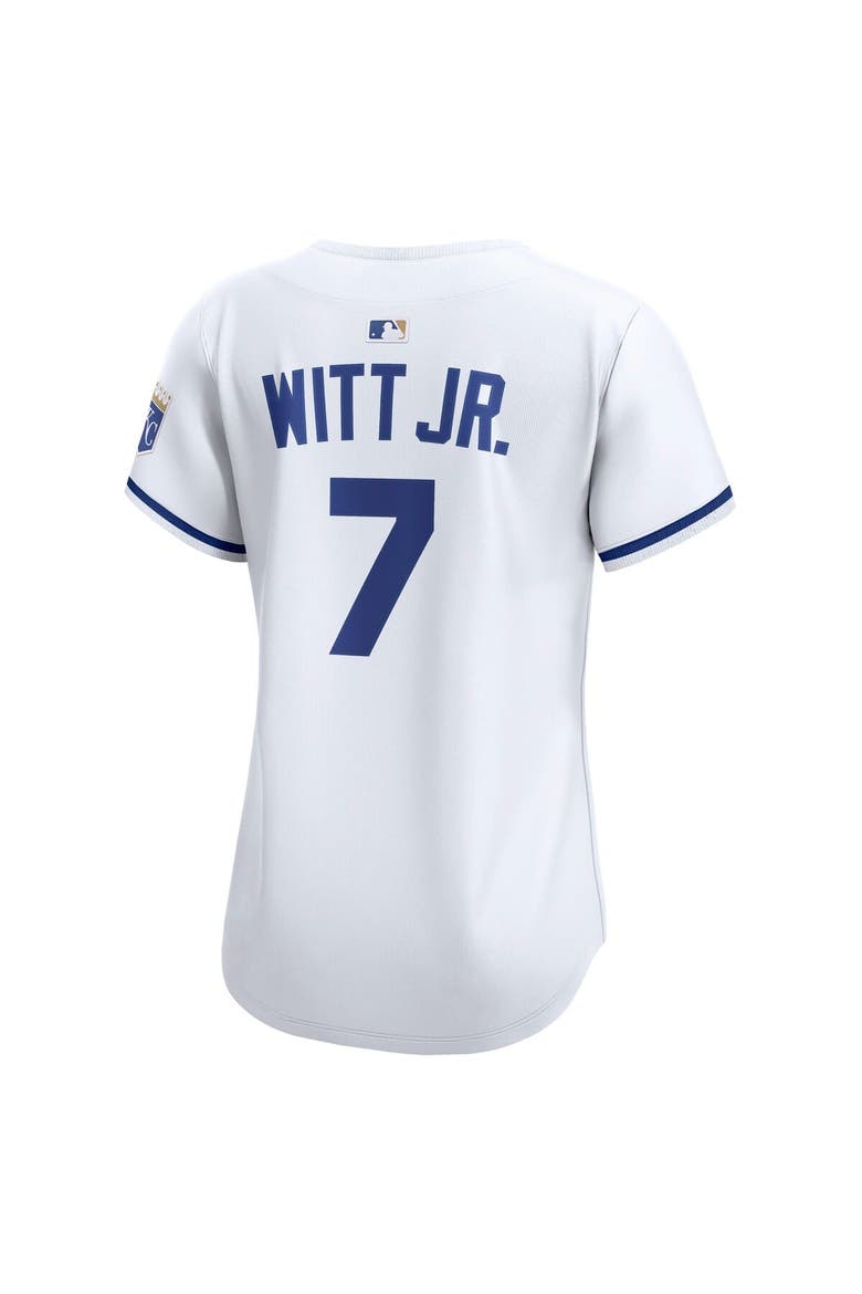 Women's Nike Bobby Witt Jr. White Kansas City Royals Home Limited Jersey, Alternate, color, White