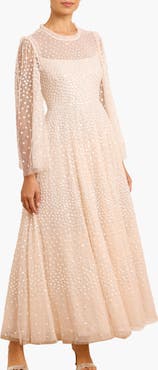 Needle & Thread Scatter Dot Round Neck Ankle Gown