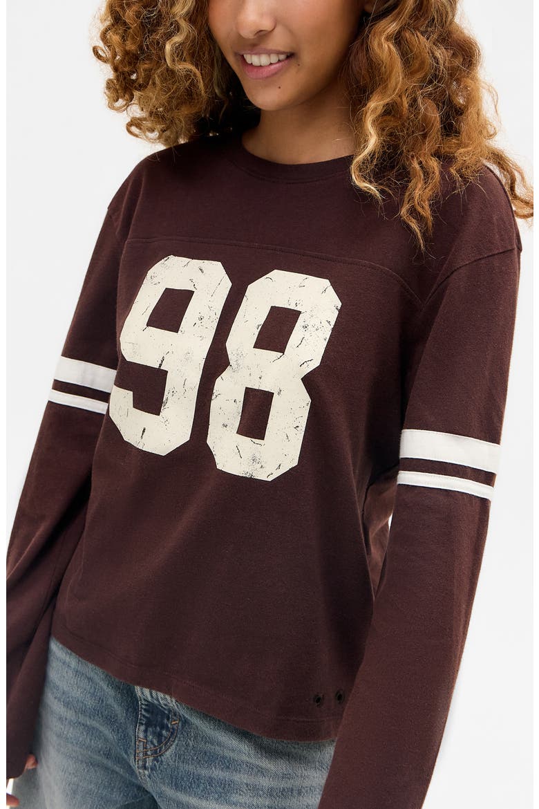 98 Long Sleeve Graphic T-Shirt, Alternate, color, BROWN